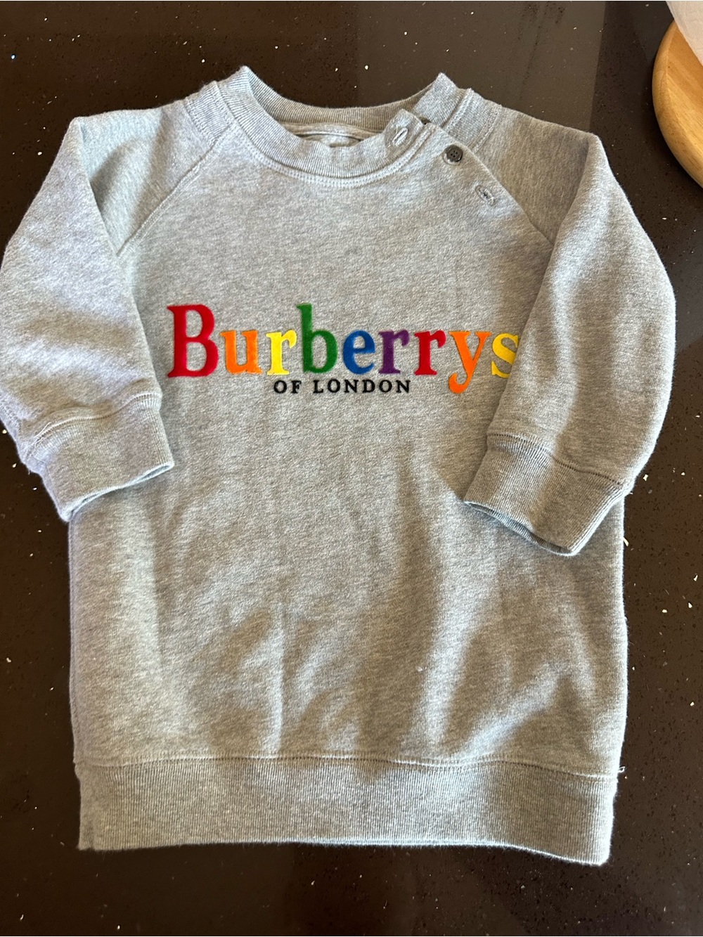 Burberry Kids Grey Sweatshirt with Multicolor Logo